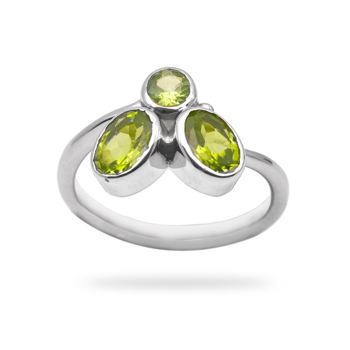 Silver Ring peridot Eva
